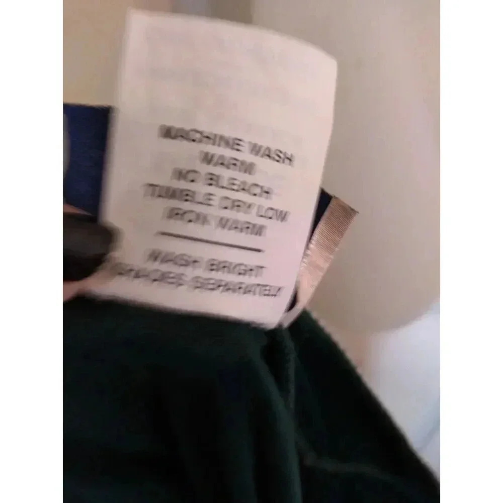 Amanda Stewart Cozy Wear Maxi Robe Green Embroider 1/2 Zip Sz XL Velour Bust 44" - Picture 12 of 12